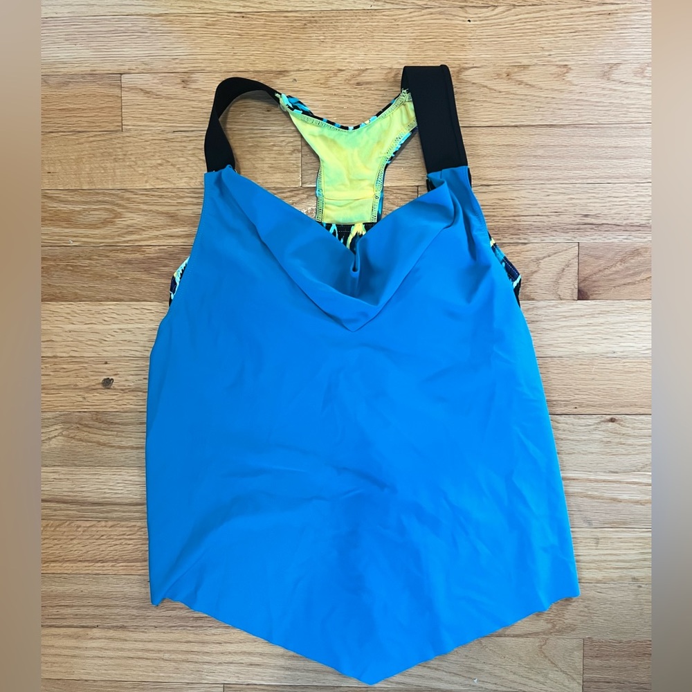 Blue and Aztec Yellow Razor Back